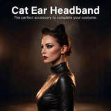 Cat Ears Headband Halloween Costume Accessory for Adult Women