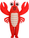 Inflatable Lobster Costume for Adults, Halloween Funny Blow Up