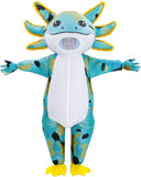 Inflatable Axolotl Costume for Adults Funny Blow Up Party Suit