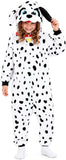 Kids Dalmatian Costume for Girls & Boys - 3D Hooded Animal Jumpsuit for Halloween Party