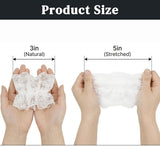 White Lace Wrist Cuffs Vampire Costume Accessories
