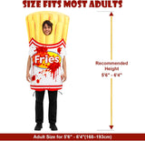 Inflatable French Fries Costume for Adults, Funny Blow Up Chip