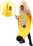 Adult Inflatable Banana Costume Funny Blow Up Halloween Outfit