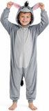 Kids Donkey Costume for Girls & Boys - 3D Hooded Animal Jumpsuit Costume for Halloween Party