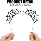 Spider Web Bat Costume Accessory Halloween Headband for Women