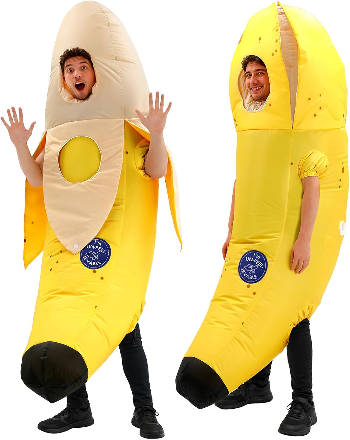 Adult Inflatable Banana Costume Funny Blow Up Halloween Outfit