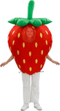 Inflatable Strawberry Costume for Adults, Halloween Blow Up