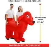Two-Person Dachshund Inflatable Costume for Adults