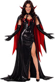 Gothic Vampire Costume Women With Cape