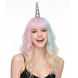 Unicorn Wig with Horn Headband, Halloween Rainbow Costume Set