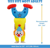 Inflatable Clown Costume for Adults, Funny Handstand Blow Up