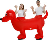 Two-Person Dachshund Inflatable Costume for Adults