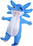 Inflatable Axolotl Costume for Kids, Blow Up Halloween Outfit