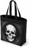 Halloween Skull Tote Bag, Trick or Treat Bag for Parties
