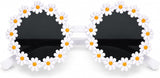 Hippie Glasses for Women, Flower Frame Costume Accessory