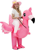 Ride-On Flamingo Inflatable Costume for Adults