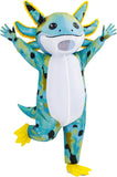 Inflatable Axolotl Costume for Adults Funny Blow Up Party Suit
