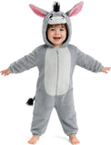 Toddler Grey Donkey Costume for Girls & Boys - 3D Hooded Animal Jumpsuit for Halloween Party