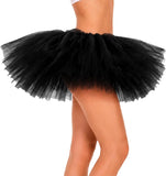 Black/White/Mulitcolor Tutu Skirt for WomenFluffy Layered