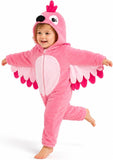 Toddler Flamingo Costume for Girls & Boys - 3D Hooded Animal Jumpsuit for Halloween Party