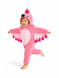 Toddler Flamingo Costume for Girls & Boys - 3D Hooded Animal Jumpsuit for Halloween Party