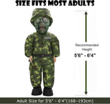 Inflatable Zombie Soldier Costume for Adult, Halloween Blow Up