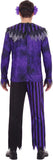 Adult Clown Costume Mens Purple Nightmare Clown Costumes Halloween Party Cosplay Outfit
