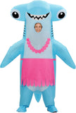 Inflatable Costume Hammerhead Shark for Adults, Funny Blow Up