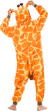 Adult Giraffe Onesie Costume - 3D Hooded Animal One-Piece Pajama for Halloween Men Women
