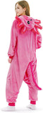Adult Axolotl Onesie Costume - 3D Hooded Animal One-Piece Pajama for Halloween Men Women