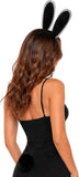 White/Brown/Black Bunny Ears Headband & Tail Costume Set