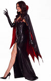 Gothic Vampire Costume Women With Cape