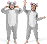 Kids Mouse Costume for Girls & Boys - 3D Hooded Jumpsuit Costume Set for Halloween Party