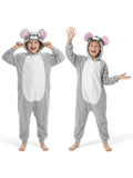 Kids Mouse Costume for Girls & Boys - 3D Hooded Jumpsuit Costume Set for Halloween Party