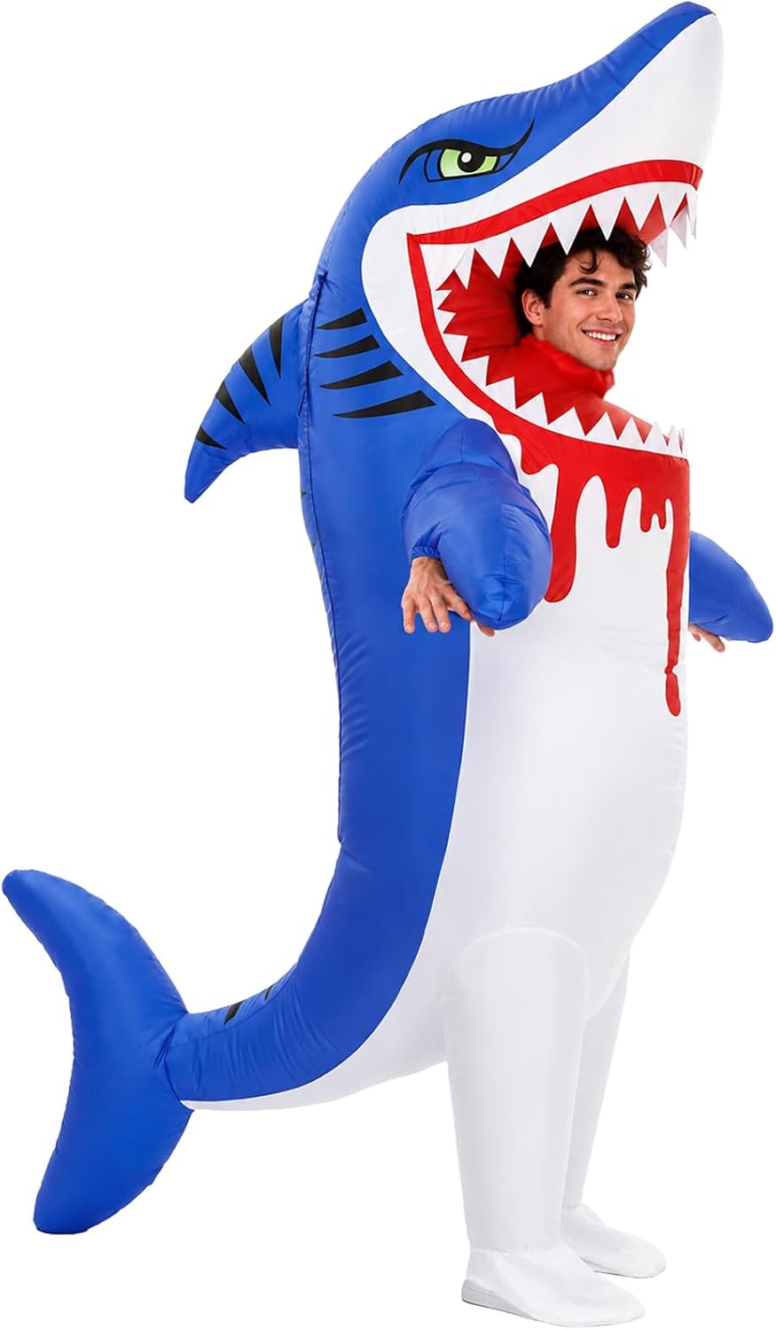 Face-Out Shark Inflatable Costume for Adults
