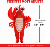 Inflatable Lobster Costume for Adults, Halloween Funny Blow Up