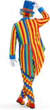 Adult Funny Clown Costume for Men Women Halloween Cosplay Dress Up Party