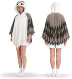 Owl Costume - Bird Cosplay Hooded Cape Halloween Thanksgiving Christmas Costume Gift for Women and Men
