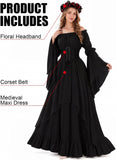 3 PCS Women's Medieval Renaissance Dress