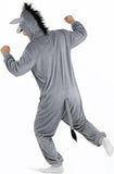Adult Donkey Onesie Costume - 3D Hooded Animal One-Piece Pajama for Halloween Men Women