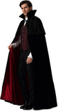Black Halloween Vampire Costume Cape for Women Men