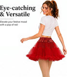 Petticoat Tutu Skirt for Women, Short Layered Tulle