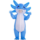 Inflatable Axolotl Costume for Kids, Blow Up Halloween Outfit