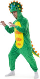 Adult Dinosaur Onesie Costume - 3D Hooded Animal One-Piece Pajama for Halloween Men Women