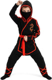 Kids Ninja Costume for Boys & Girls - Halloween Ninja Outfit with Accessories