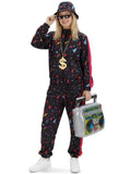 80s Outfit for Women 80s 90s Tracksuit Costume Set