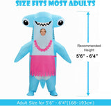 Inflatable Costume Hammerhead Shark for Adults, Funny Blow Up