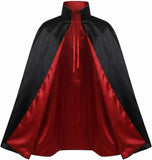 Black Halloween Vampire Costume Cape for Women Men