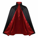 Black Halloween Vampire Costume Cape for Women Men