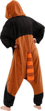 Adult Red Panda Onesie Costume - 3D Hooded Animal One-Piece Pajama for Halloween Men Women